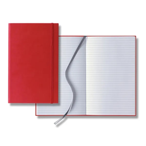 Journal with smooth-soft cover, elastic band closure, 192 white pages with... from ASI 68507 The Magnet Group / Castelli