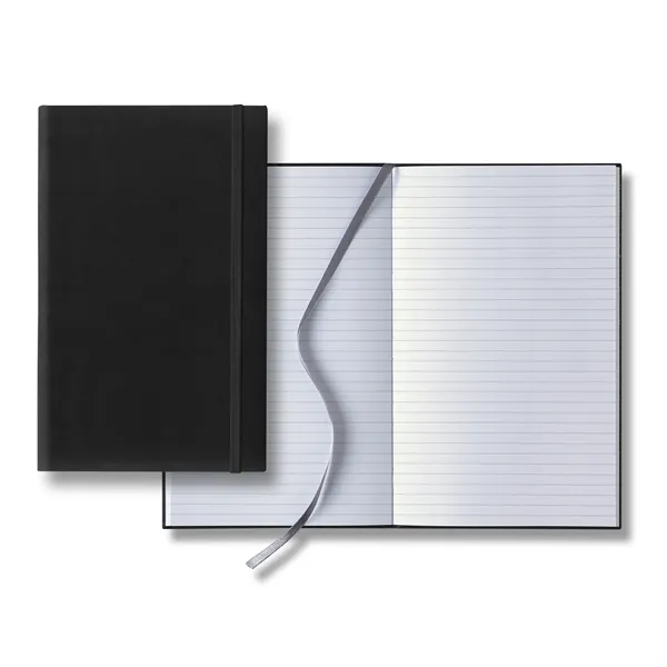 Journal with smooth-soft cover, elastic band closure, 192 white pages with... from ASI 68507 The Magnet Group / Castelli