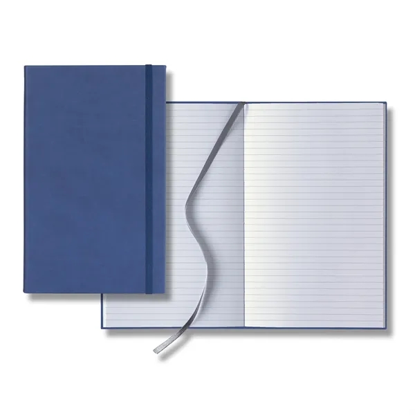 Journal with smooth-soft cover, elastic band closure, 192 white pages with... from ASI 68507 The Magnet Group / Castelli