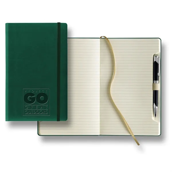 Journal with metal pen, 240 tabbed pages of ivory paper and... from ASI 68507 The Magnet Group / Castelli