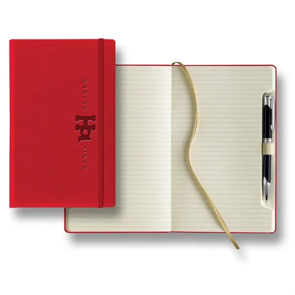Journal with metal pen, 240 tabbed pages of ivory paper and... from ASI 68507 The Magnet Group / Castelli