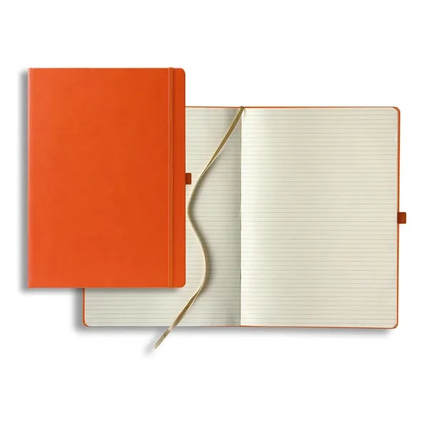 A4 sized journal with pen loop, elastic closure, 176 lined ivory... from ASI 68507 The Magnet Group / Castelli