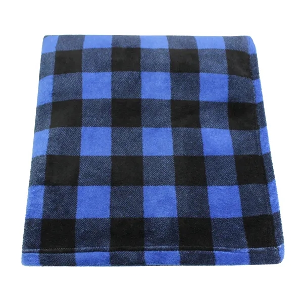 70" x 60" single-layer blanket with buffalo check and plaid pattern.... from ASI 68507 The Magnet Group