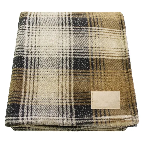 70" x 60" single-layer blanket with buffalo check and plaid pattern.... from ASI 68507 The Magnet Group