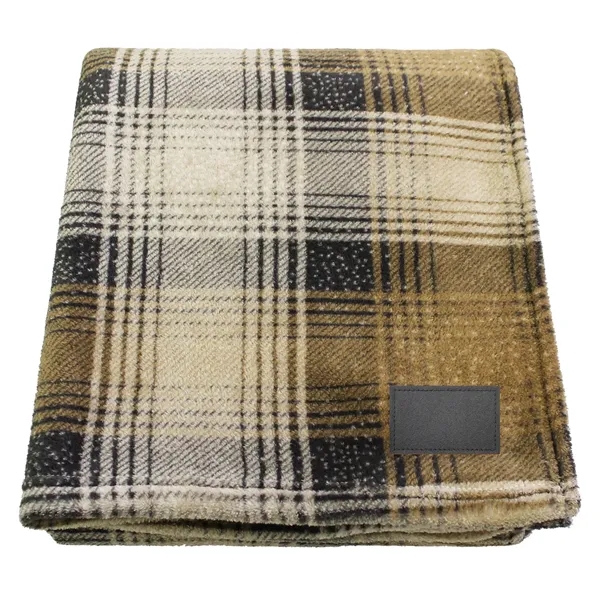 70" x 60" single-layer blanket with buffalo check and plaid pattern.... from ASI 68507 The Magnet Group