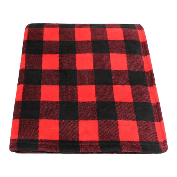 70" x 60" single-layer blanket with buffalo check and plaid pattern.... from ASI 68507 The Magnet Group