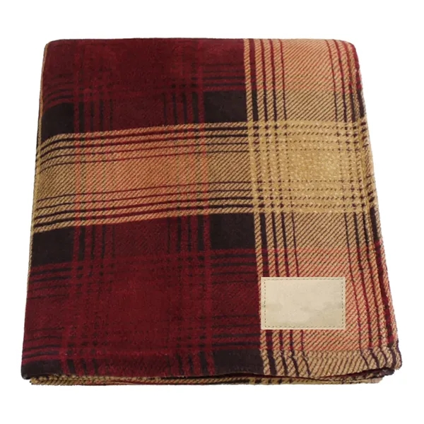 70" x 60" single-layer blanket with buffalo check and plaid pattern.... from ASI 68507 The Magnet Group