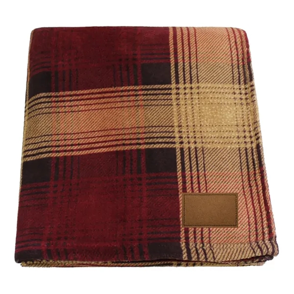 70" x 60" single-layer blanket with buffalo check and plaid pattern.... from ASI 68507 The Magnet Group