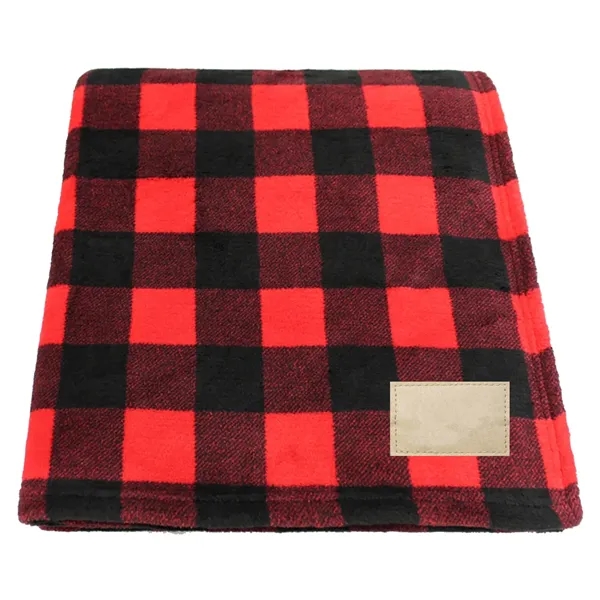 70" x 60" single-layer blanket with buffalo check and plaid pattern.... from ASI 68507 The Magnet Group