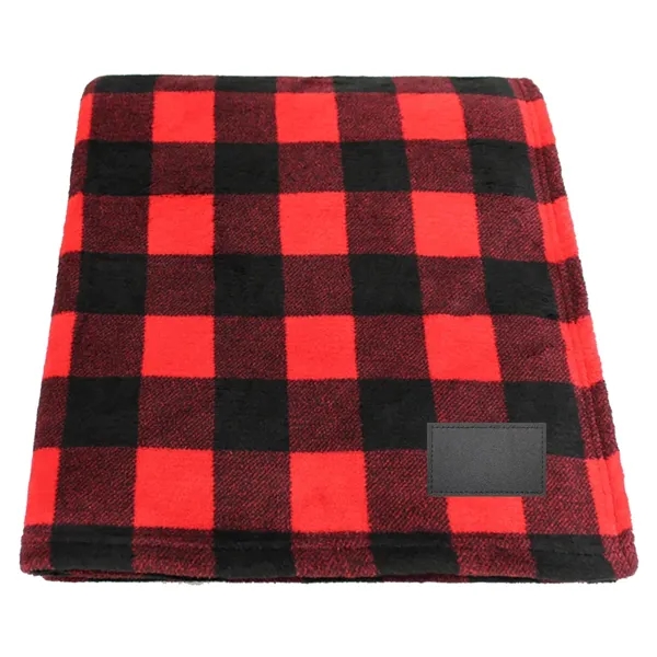 70" x 60" single-layer blanket with buffalo check and plaid pattern.... from ASI 68507 The Magnet Group