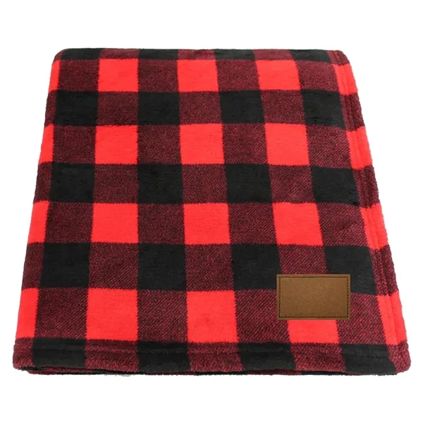 70" x 60" single-layer blanket with buffalo check and plaid pattern.... from ASI 68507 The Magnet Group