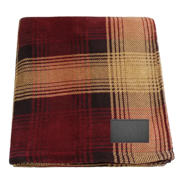 70" x 60" single-layer blanket with buffalo check and plaid pattern.... from ASI 68507 The Magnet Group