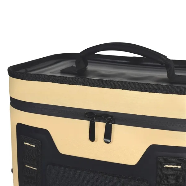 13.25" x 11" x 13.25" cooler with insulation, zipper, shoulder strap,... from ASI 68507 The Magnet Group / The Bag Factory®