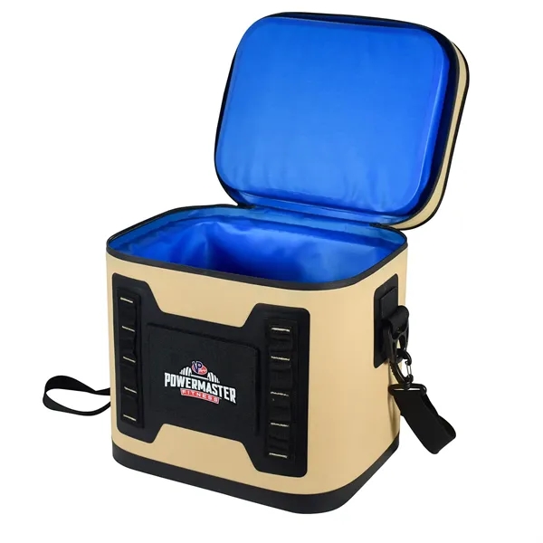 13.25" x 11" x 13.25" cooler with insulation, zipper, shoulder strap,... from ASI 68507 The Magnet Group / The Bag Factory®