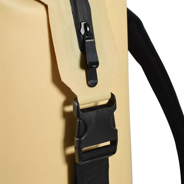 Backpack cooler with straps, top side handle, loops, insulation, and zipper.... from ASI 68507 The Magnet Group / The Bag Factory®