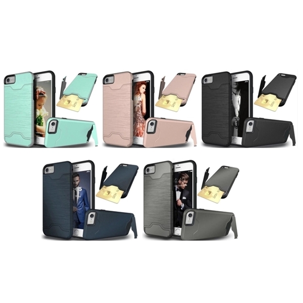 Samsung Galaxy J3, J5, J7 Credit Card Slot Case with Kickstand.... from ASI 79909 Promotek / Promotek™