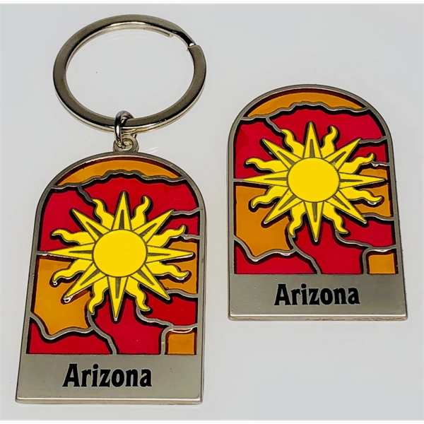 Sunburst key tag measure 2" high by 1.25" wide.... from ASI 40610 Perry Blackburne Inc / KEYTAGLINE