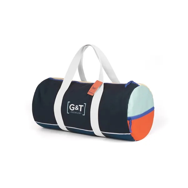 Full color, full bleed eco recycled canvas duffel bag with choice... from ASI 45657 Pop! Promos