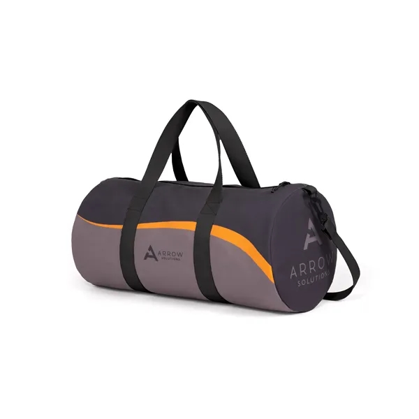 Full color, full bleed eco recycled canvas duffel bag with choice... from ASI 45657 Pop! Promos
