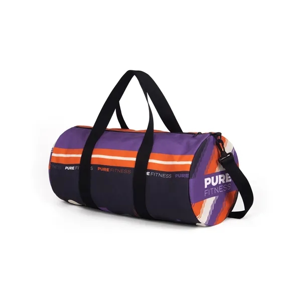 Full color, full bleed eco recycled canvas duffel bag with choice... from ASI 45657 Pop! Promos