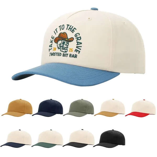 Vintage-inspired 5-panel cap with Softsnap comfort-ideal for custom branding and everyday... from ASI 72657 Active Life Promo / Active Life
