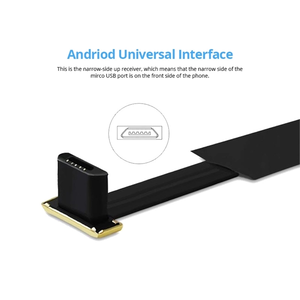 3.74" x 1.74" receiver that allows Android phones to be charged... from ASI 37218 Athena Promo (tm)