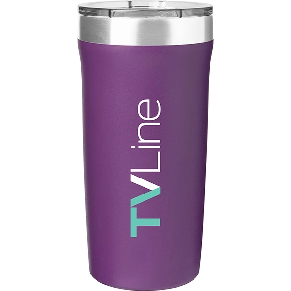 18 oz double wall 18/8 stainless steel thermal tumbler with copper... from ASI 51197 ETS Express, LLC