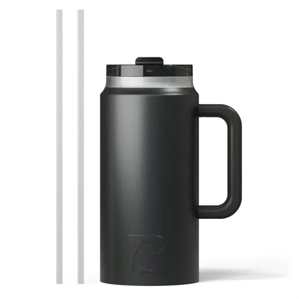 RTIC double-wall stainless steel 64 ounce travel mug with flip-top lid... from ASI 74601 Calico