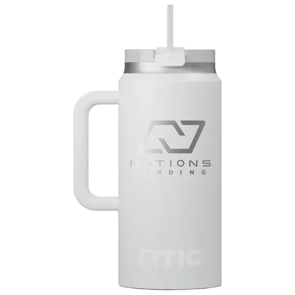 RTIC double-wall stainless steel 64 ounce travel mug with flip-top lid... from ASI 74601 Calico