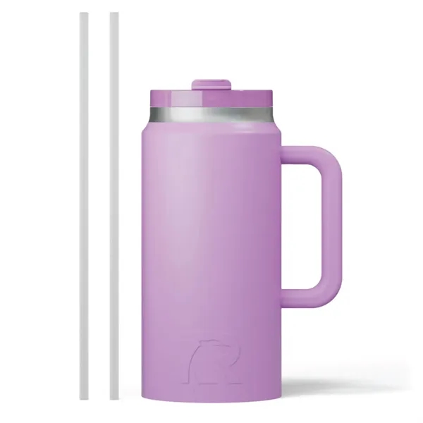 RTIC double-wall stainless steel 64 ounce travel mug with flip-top lid... from ASI 74601 Calico