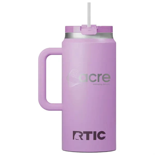 RTIC double-wall stainless steel 64 ounce travel mug with flip-top lid... from ASI 74601 Calico