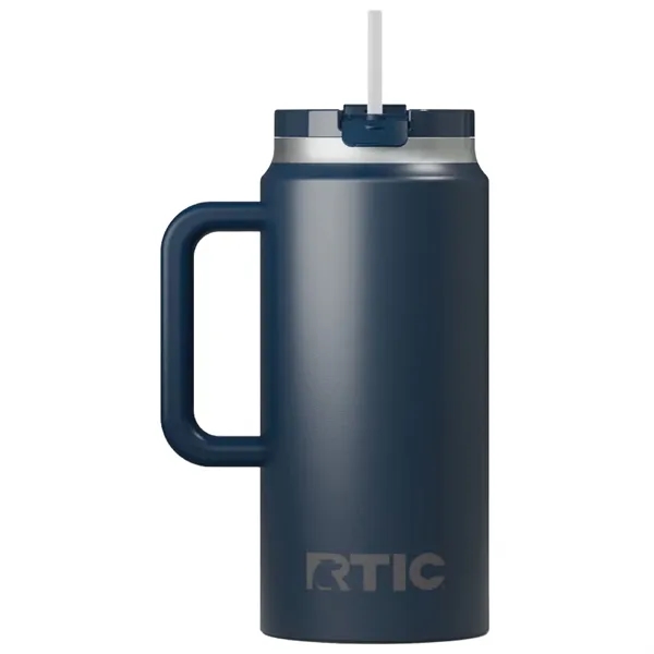 RTIC double-wall stainless steel 64 ounce travel mug with flip-top lid... from ASI 74601 Calico