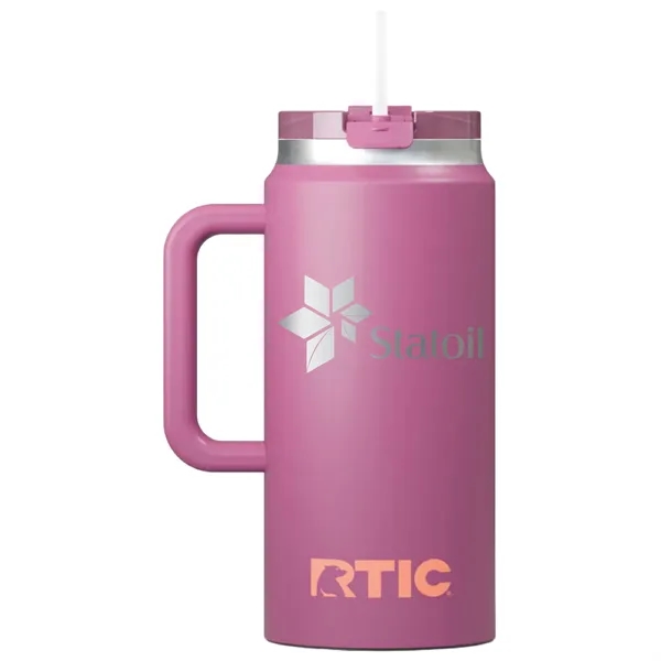 RTIC double-wall stainless steel 64 ounce travel mug with flip-top lid... from ASI 74601 Calico