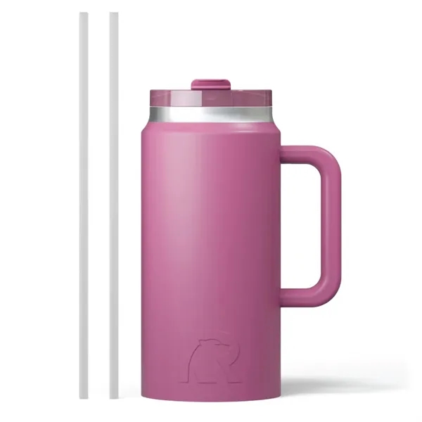 RTIC double-wall stainless steel 64 ounce travel mug with flip-top lid... from ASI 74601 Calico
