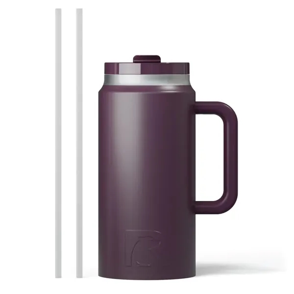 RTIC double-wall stainless steel 64 ounce travel mug with flip-top lid... from ASI 74601 Calico