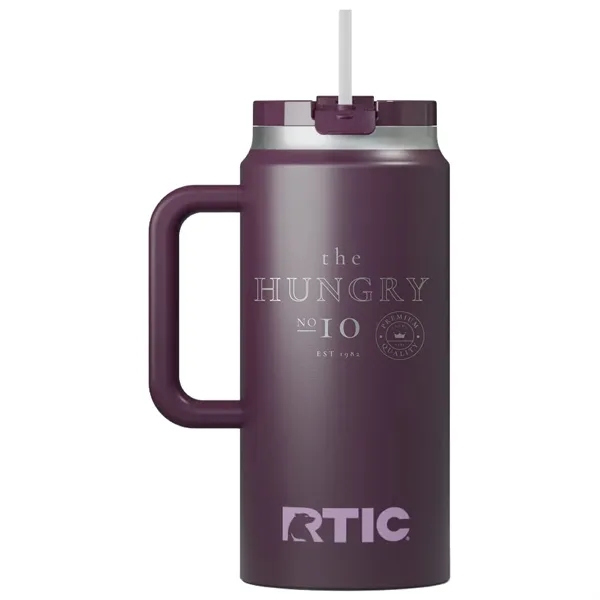 RTIC double-wall stainless steel 64 ounce travel mug with flip-top lid... from ASI 74601 Calico