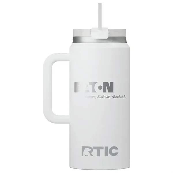 RTIC double-wall stainless steel 64 ounce travel mug with flip-top lid... from ASI 74601 Calico