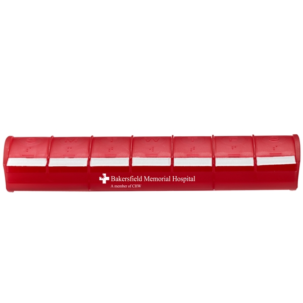 Snap-Open 7 day Med Minder pill box with extra-large compartments.... from ASI 52840 Evans Manufacturing