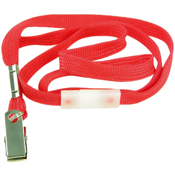 Flat nylon breakaway lanyard with bulldog clip. Blank.... from ASI 54100 Fields Manufacturing Inc / American Greenwood