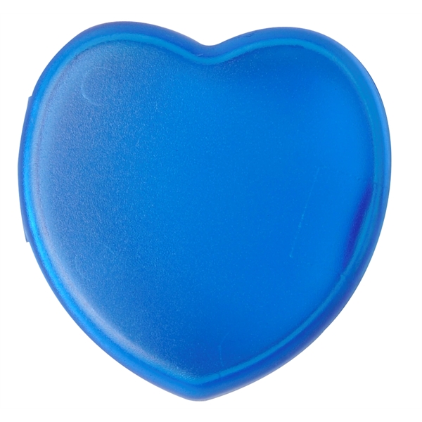 Heart shaped pill box fits in pockets or purses.... from ASI 52840 Evans Manufacturing