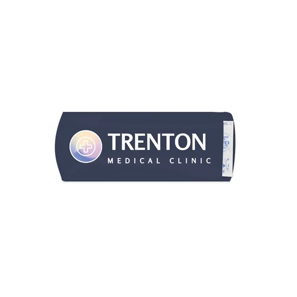 Full color USA made imprinted bandage pouch with four latex-free bandages... from ASI 54040 Fey Promo