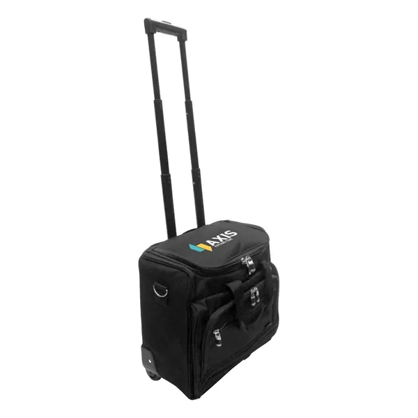 Rolling briefcase laptop business bag with padded laptop sleeve inside.... from ASI 31517 Admart Products / Admart Line