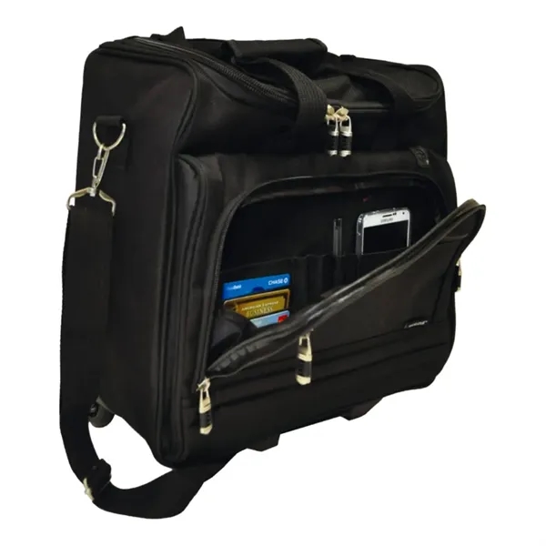 Rolling briefcase laptop business bag with padded laptop sleeve inside.... from ASI 31517 Admart Products / Admart Line