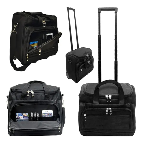 Rolling briefcase laptop business bag with padded laptop sleeve inside.... from ASI 31517 Admart Products / Admart Line