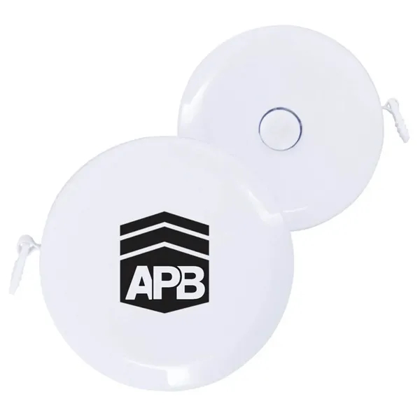 5' round tape measure with PVC ruler and ABS plastic case.... from ASI 63549 Jornik Manufacturing Corp