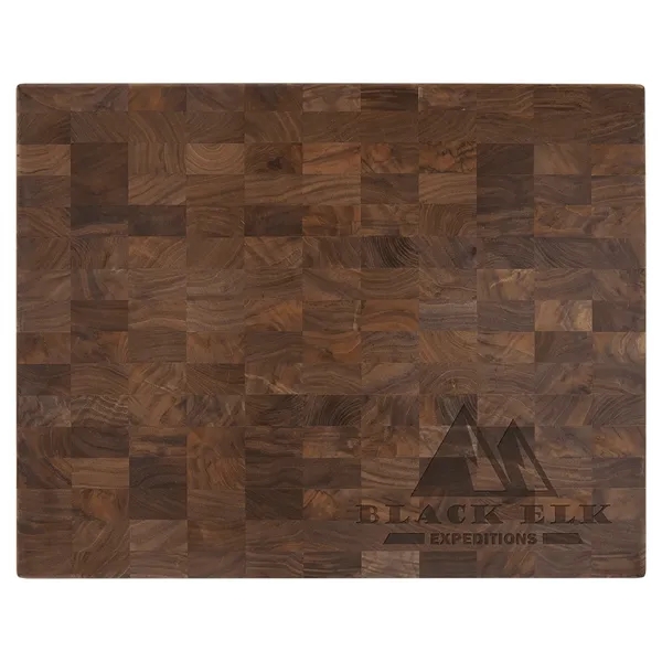 Large walnut cutting board with wide imprint area-hand wash only, ideal... from ASI 72657 Active Life Promo / Apres Ski Ingrain Promo