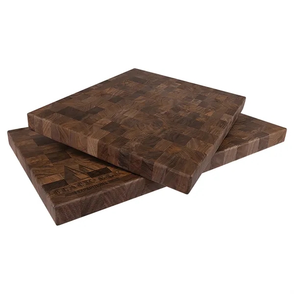 Large walnut cutting board with wide imprint area-hand wash only, ideal... from ASI 72657 Active Life Promo / Apres Ski Ingrain Promo