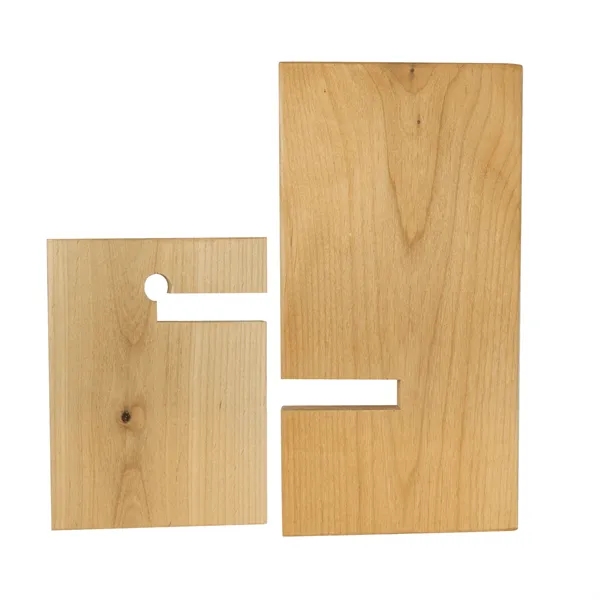 Natural Red Alder easel holds phones or tablets-customize it for stylish,... from ASI 72657 Active Life Promo / Apres Ski Ingrain Promo