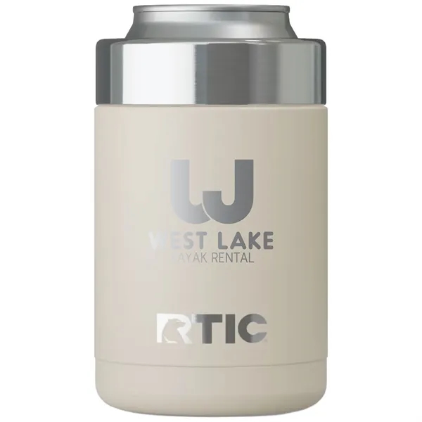 Stainless steel can cooler with double wall vacuum insulation and locking... from ASI 74601 Calico