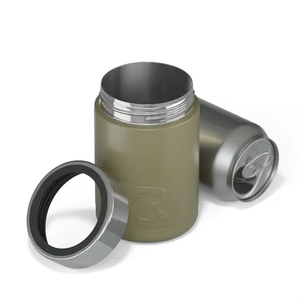 Stainless steel can cooler with double wall vacuum insulation and locking... from ASI 74601 Calico
